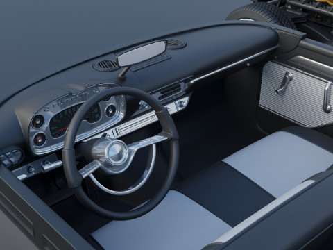 Plymouth Belvedere conversível 1958 Modelo de Impressão 3D