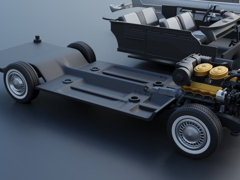 Plymouth Belvedere conversível 1958 Modelo de Impressão 3D