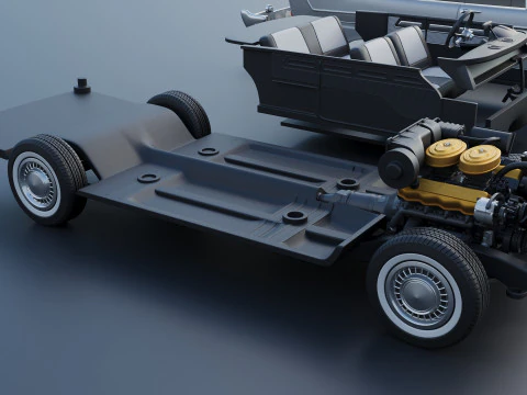 Plymouth Belvedere Convertible 1958 3D Print Model