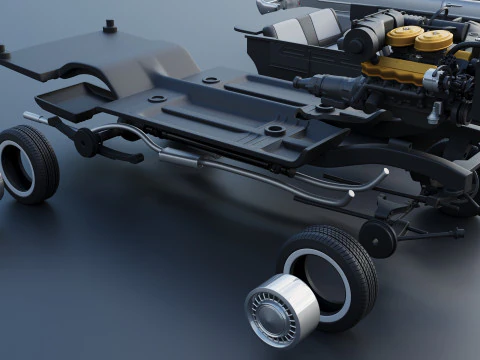 Plymouth Belvedere Convertible 1958 3D Print Model