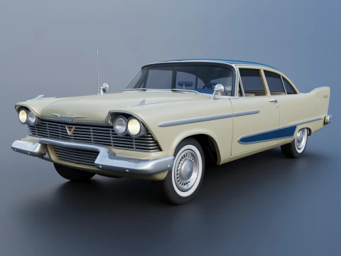 Plymouth Plaza1958 Model Cetak 3D