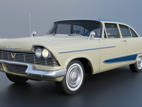 プリマス・プラザ 1958 3Dプリントモデル