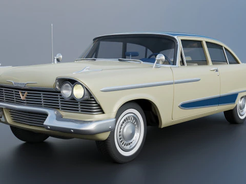 Plymouth Plaza 1958 3D Print Model
