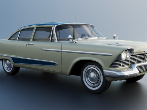 プリマス・プラザ 1958 3Dプリントモデル