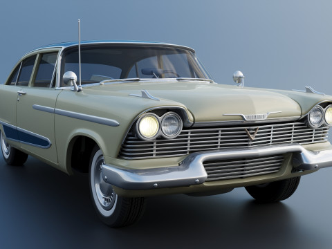 プリマス・プラザ 1958 3Dプリントモデル