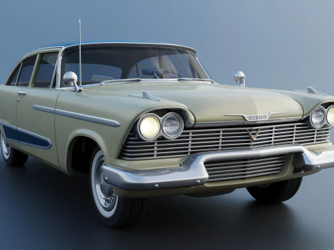 Plymouth Plaza 1958 3D Print Model