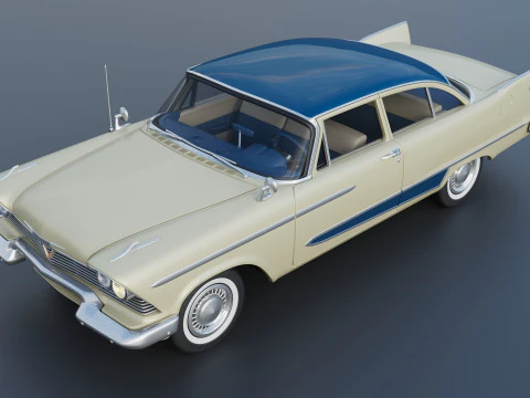 Plymouth Plaza 1958 3D Print Model