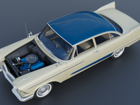 プリマス・プラザ 1958 3Dプリントモデル