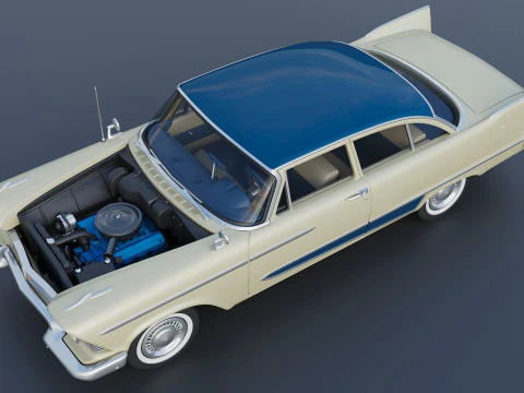 Plymouth Plaza 1958 3D Print Model