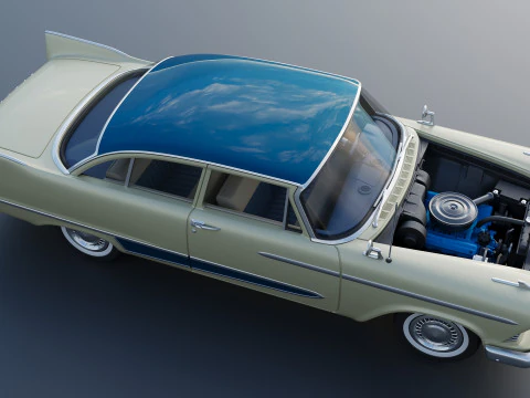 Plymouth Plaza 1958 3D Print Model
