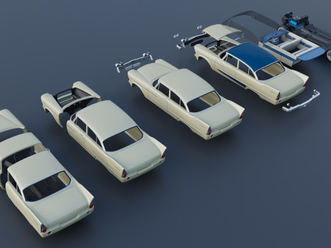 プリマス・プラザ 1958 3Dプリントモデル