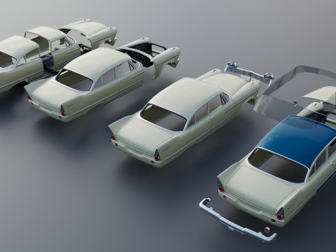 プリマス・プラザ 1958 3Dプリントモデル