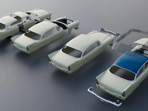 Plymouth Plaza 1958 3D Print Model