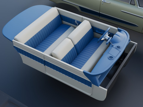 プリマス・プラザ 1958 3Dプリントモデル