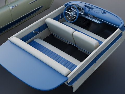 プリマス・プラザ 1958 3Dプリントモデル