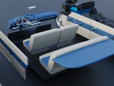 プリマス・プラザ 1958 3Dプリントモデル