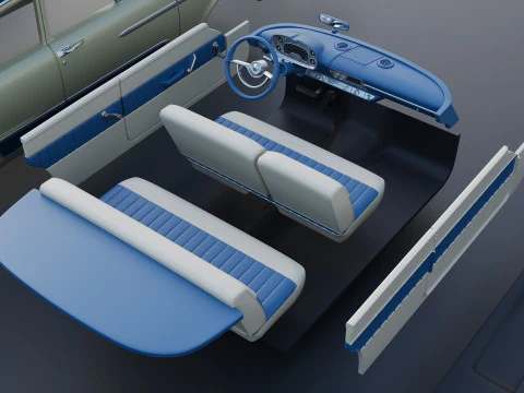 Plymouth Plaza 1958 3D Print Model