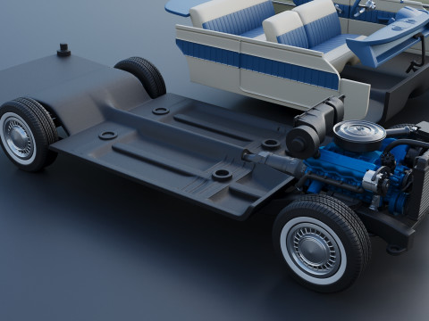 プリマス・プラザ 1958 3Dプリントモデル