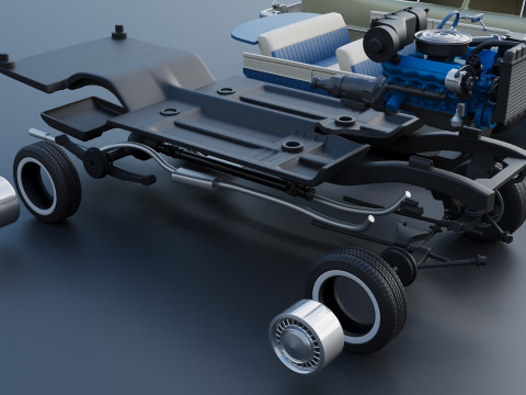 プリマス・プラザ 1958 3Dプリントモデル