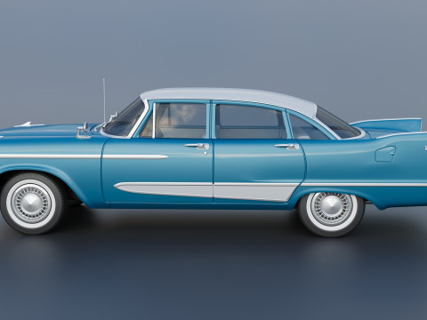 Plymouth Plaza 4 porte 1958 Modello di stampa 3D