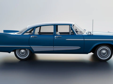 Plymouth Plaza 4 Door 1958 3D Print Model