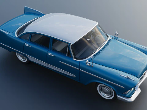 Plymouth Plaza 4 Door 1958 3D Print Model