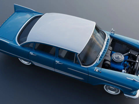 Plymouth Plaza 4 Door 1958 3D Print Model
