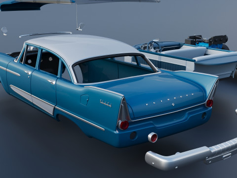 Plymouth Plaza 4 porte 1958 Modello di stampa 3D