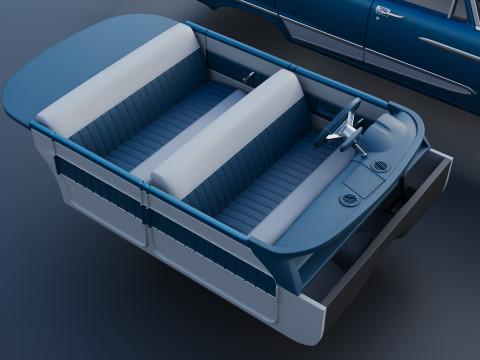 Plymouth Plaza 4 porte 1958 Modello di stampa 3D