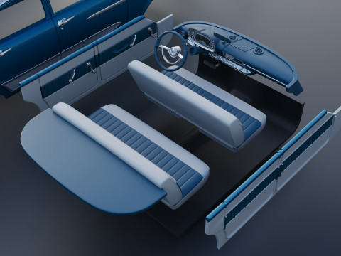 Plymouth Plaza 4 porte 1958 Modello di stampa 3D