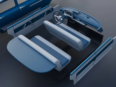 Plymouth Plaza 4 Door 1958 3D Print Model