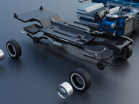 Plymouth Plaza 4 porte 1958 Modello di stampa 3D