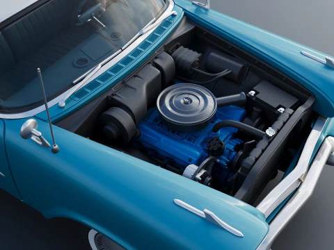 Plymouth Suburban 2Door 1958 3D Print Model