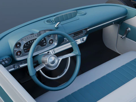 Plymouth Suburban 2Door 1958 3D Print Model