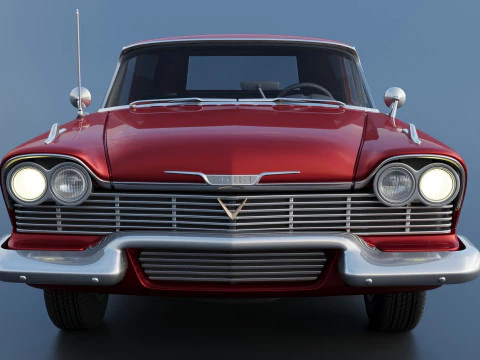 Plymouth Suburban Panel Wagon 1958 3D Print Model