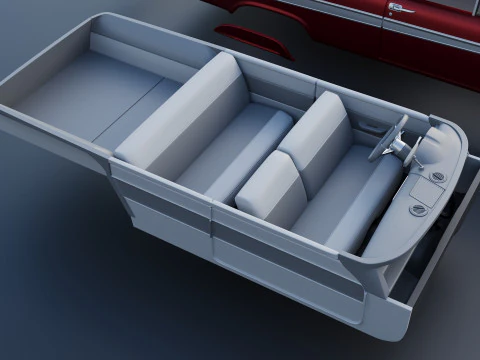 Plymouth Suburban Panel Wagon 1958 3D Print Model