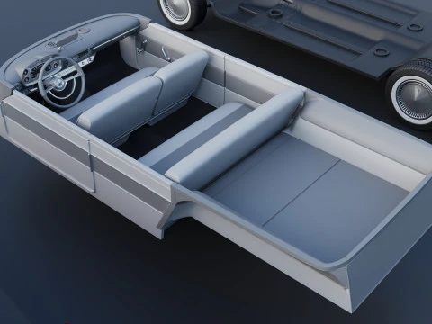Plymouth Suburban Panel Wagon 1958 3D Print Model