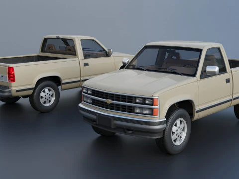Chevrolet K-1500 1989 3D Print Model