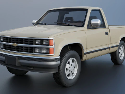Chevrolet K-1500 1989 3D Print Model