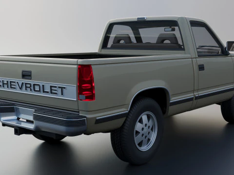 Chevrolet K-1500 1989 3D Print Model