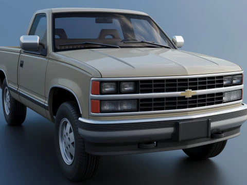 Chevrolet K-1500 1989 3D Print Model