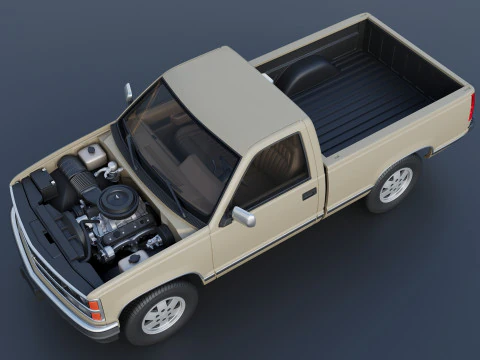 Chevrolet K-1500 1989 3D Print Model