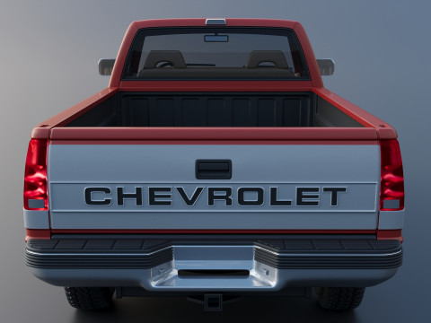Chevrolet K-1500 Long Bed 1989 3D Print Model
