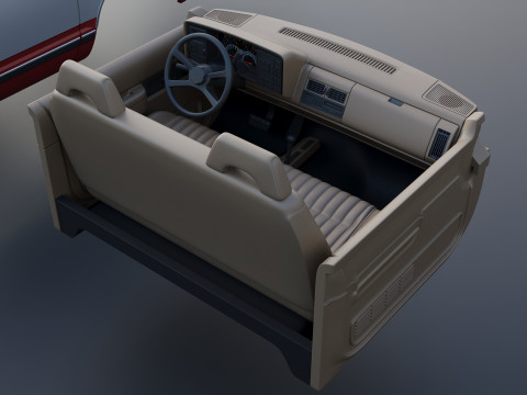Chevrolet K-1500 Long Bed 1989 3D Print Model