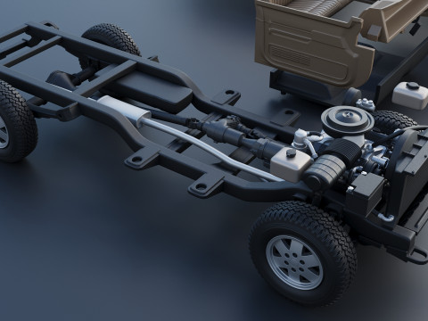 Chevrolet K-1500 Long Bed 1989 3D Print Model