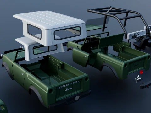 International Scout Custom 1965 3D Print Model