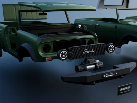 International Scout Custom 1965 3D Print Model