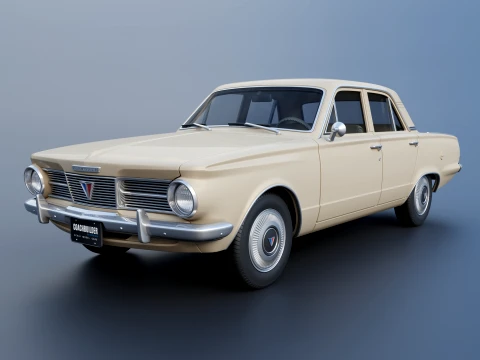 Plymouth Valiant 4 portes 1965 Modèles 3D en vedette