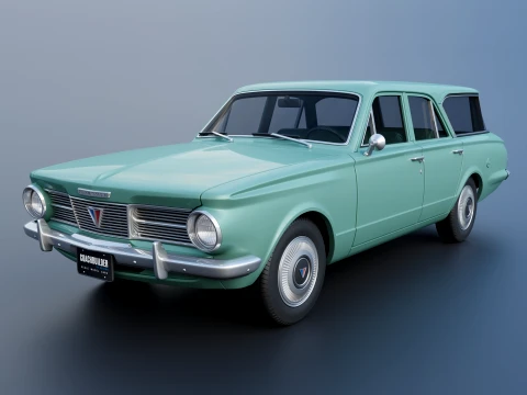 Plymouth Valiant Kombi 1965 3D Druckmodell