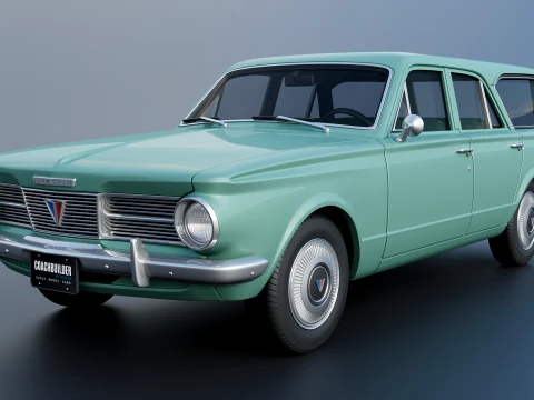 Plymouth Valiant Station Wagon 1965 3D Print Model